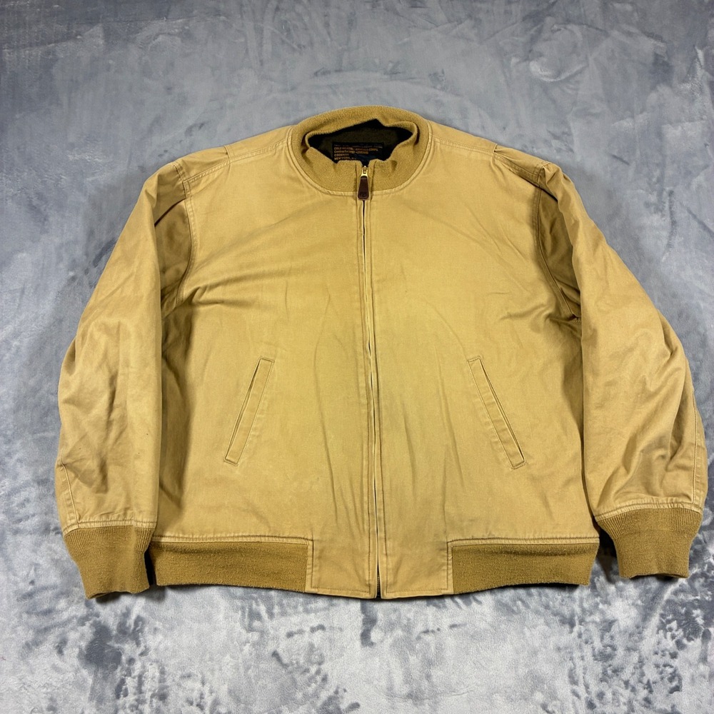Cockpit USA Tank Jacket Men L Tan Cold Weather Armored Corps Bomber